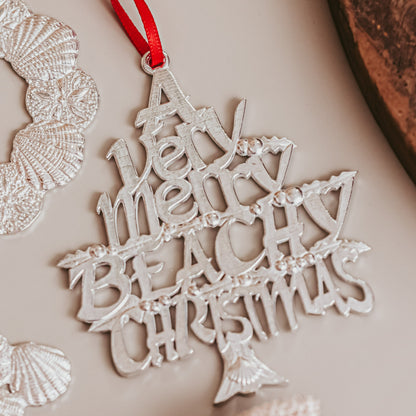 handcrafted pewter ornament Beachy