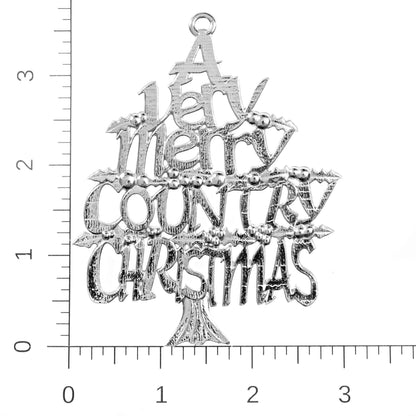 Nashville Gifts - Guitar - State Outline - Country Christmas - Tristar Keychain - Christmas Ornament