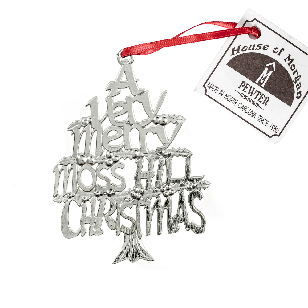 handcrafted pewter HomeState ornament Moss Hill