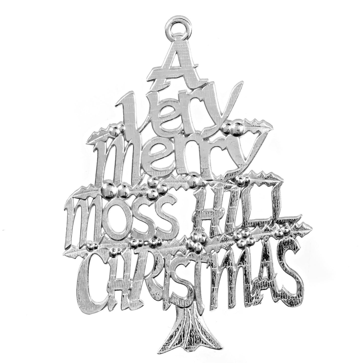handcrafted pewter HomeState ornament Moss Hill