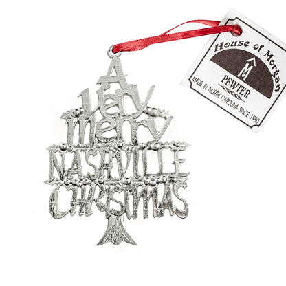 handcrafted pewter HomeState ornament Nashville