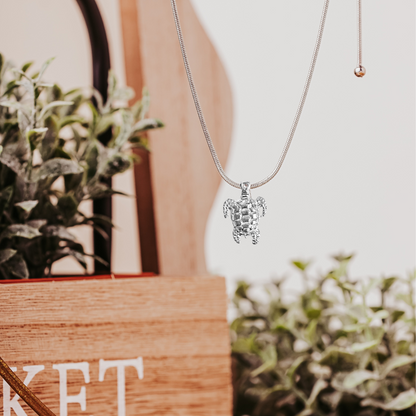 Turtle Jewelry - Sea Turtle Pendant Necklace and Earrings - Turtle Gifts
