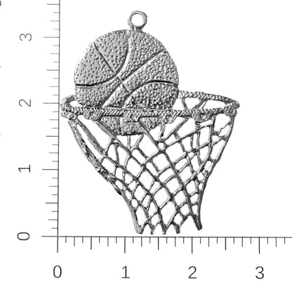 Silver Pewter Metal Basketball Ornament Top Gift Ideas - House of Morgan Pewter