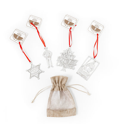 Mayberry Sheriff Badge Ornament - Gone Fishing Christmas Ornament - Perfect Gift for Sheriff Fans