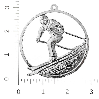 Snow Skiing Christmas Ornament - Gift for Skier