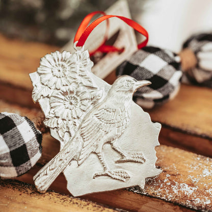 Georgia Christmas Ornament - Bulldog - State Outline and Symbols - Individual Ornaments or Gift Set