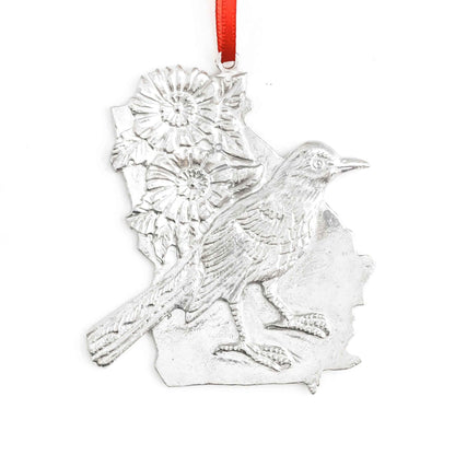 Georgia Christmas Ornament - Bulldog - State Outline and Symbols - Individual Ornaments or Gift Set