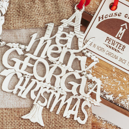Georgia Gift - A Very Merry Georgia Christmas Ornament