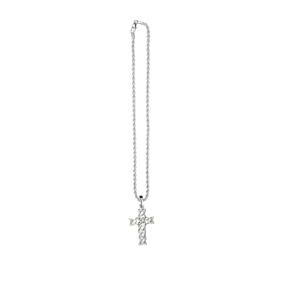Silver Pewter Metal Celtic Cross Necklace Top Gift Ideas - House of Morgan Pewter