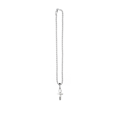 Silver Pewter Metal Ank Cross Necklace Top Gift Ideas - House of Morgan Pewter
