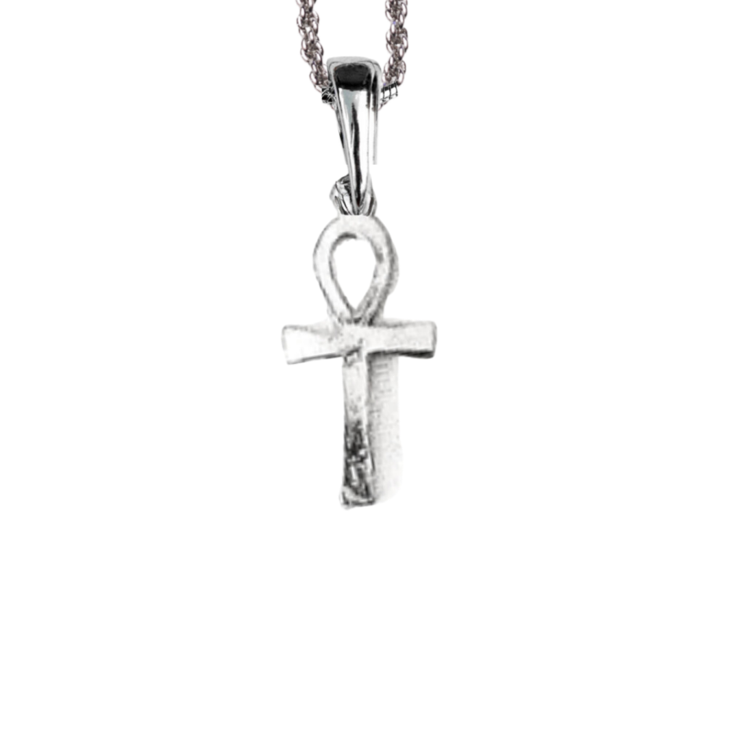 Silver Pewter Metal Ank Cross Necklace Top Gift Ideas - House of Morgan Pewter