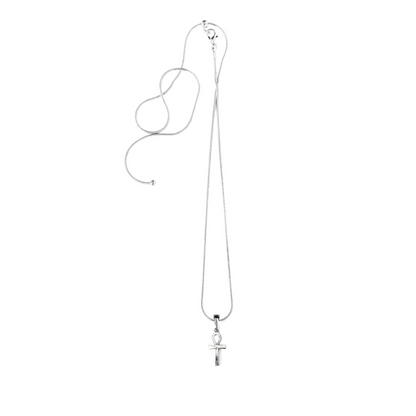 Silver Pewter Metal Ank Cross Necklace Top Gift Ideas - House of Morgan Pewter