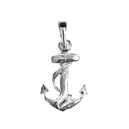 Silver Pewter Metal Anchor Necklace Top Gift Ideas - House of Morgan Pewter