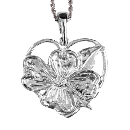Dogwood Flower Jewelry Gifts - Dogwood Heart Pendant - Necklaces - Earrings - Keychain - Several Designs