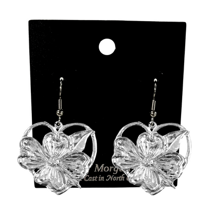 Dogwood Flower Jewelry Gifts - Dogwood Heart Pendant - Necklaces - Earrings - Keychain - Several Designs