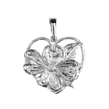 Dogwood Flower Jewelry Gifts - Dogwood Heart Pendant - Necklaces - Earrings - Keychain - Several Designs