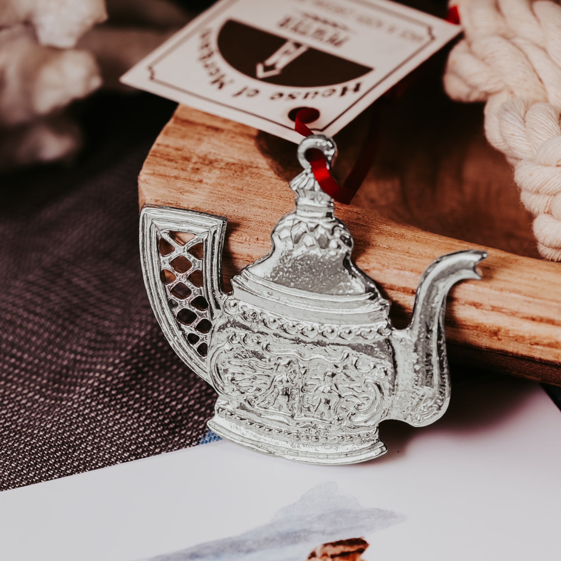 Pewter Teapot Ornament