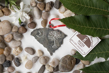 South Carolina Gift- SC Solid State Outline Christmas Ornament Pewter