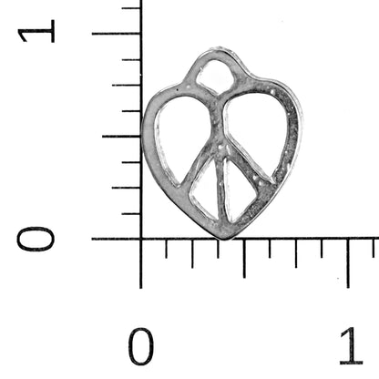 Heart Earrings - Heart Pewter Jewelry