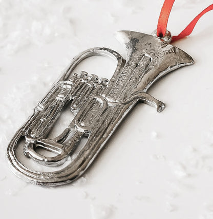 Silver Tuba Music Instrument