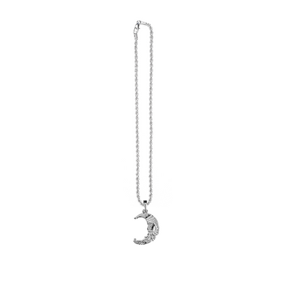 Silver Pewter Metal Santa Face Half Moon Necklace Top Gift Ideas - House of Morgan PewterSilver Pewter Metal Mom Necklace Top Gift Ideas - House of Morgan Pewter