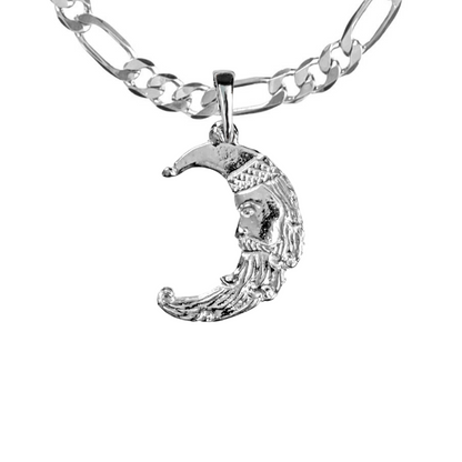 Silver Pewter Metal Santa Face Half Moon Necklace Top Gift Ideas - House of Morgan PewterSilver Pewter Metal Mom Necklace Top Gift Ideas - House of Morgan Pewter