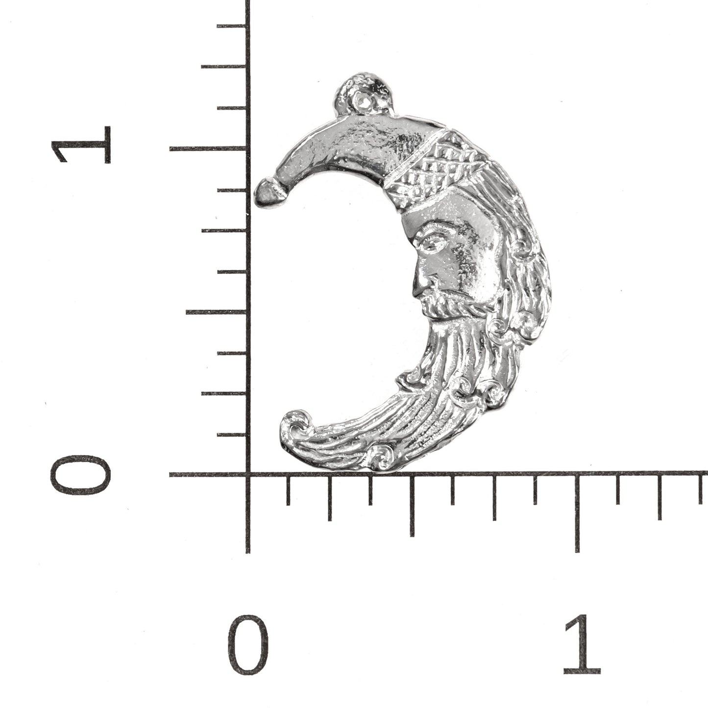 Santa Face Half Moon Jewelry Gifts -Santa Face Half Moon Pendant - Necklaces - Earrings - Keychain