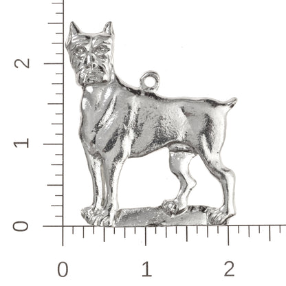 Silver Pewter Metal Boxer Bulldog Ornament Top Gift Ideas - House of Morgan Pewter