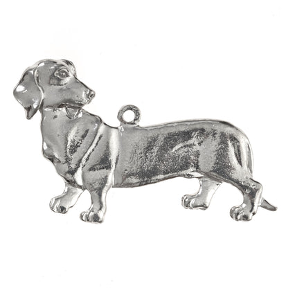 Silver Pewter Metal Dachshund Ornament Top Gift Ideas - House of Morgan Pewter