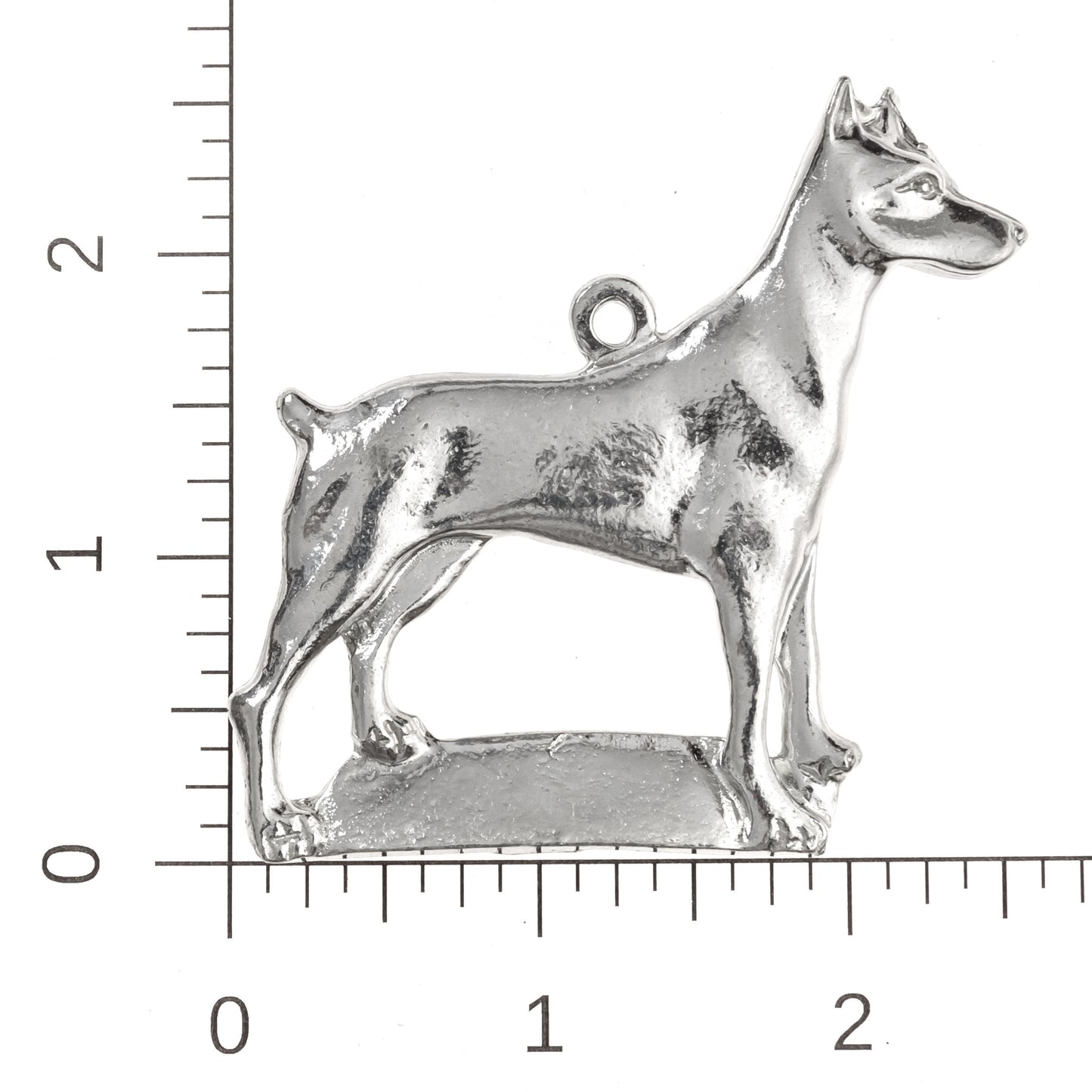 Silver Pewter Metal Doberman Ornament Top Gift Ideas - House of Morgan Pewter