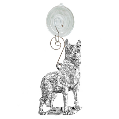 Silver Pewter Metal German Shepard Suncatcher Top Gift Ideas - House of Morgan Pewter