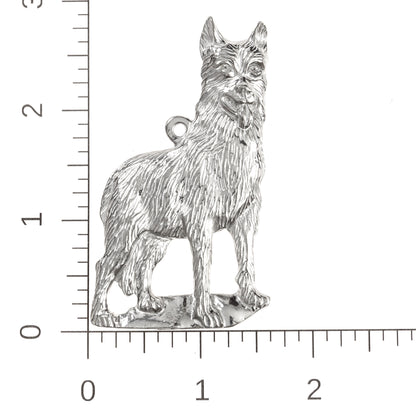 Silver Pewter Metal German Shepard Ornament Top Gift Ideas - House of Morgan Pewter