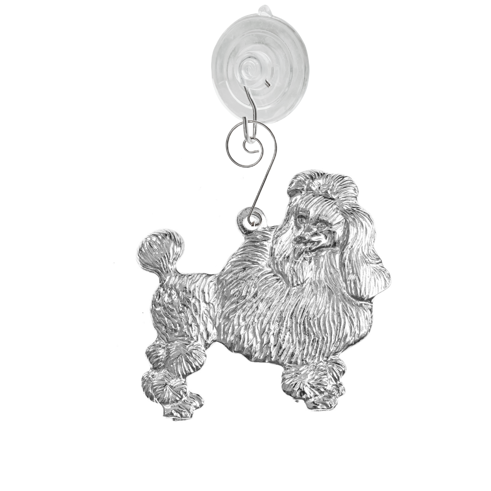 Silver Pewter Metal Poodle Suncatcher Top Gift Ideas - House of Morgan Pewter