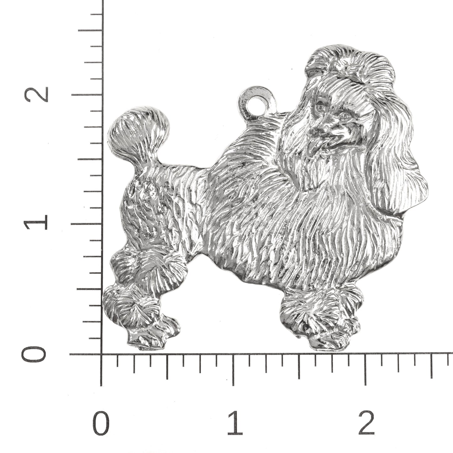 Silver Pewter Metal Poodle Ornament Top Gift Ideas - House of Morgan Pewter