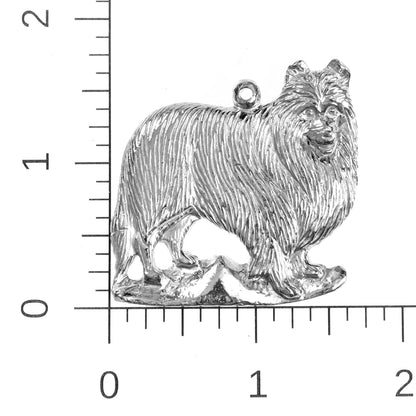 Silver Pewter Metal Collie Ornament Top Gift Ideas - House of Morgan Pewter