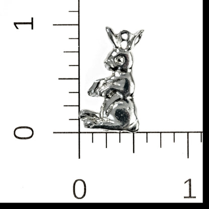 Spring Jewelry - Bunny Pendant Necklaces and Earrings - Handmade Pewter Rabbit Charm Chains