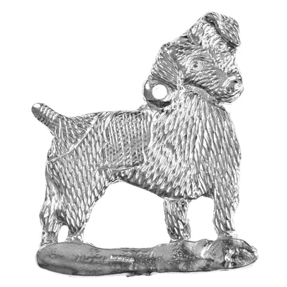 Silver Pewter Metal Jack Russell Terrier Ornament Top Gift Ideas - House of Morgan Pewter