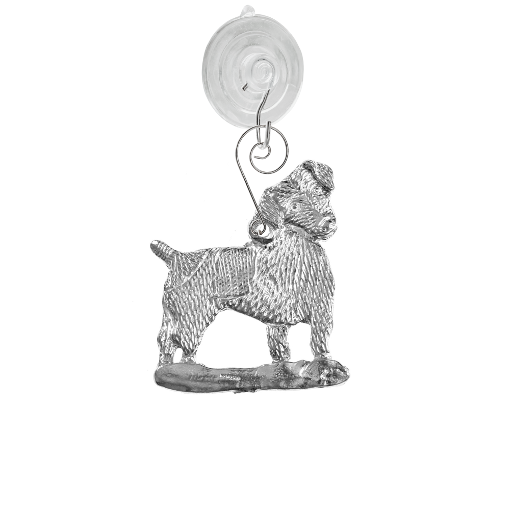 Silver Pewter Metal Jack Russell Terrier Suncatcher Top Gift Ideas - House of Morgan Pewter