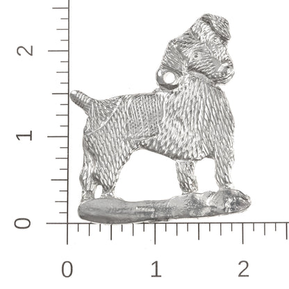 Silver Pewter Metal Jack Russell Terrier Ornament Top Gift Ideas - House of Morgan Pewter