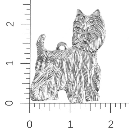Silver Pewter Metal West Highland Terrier Ornament Top Gift Ideas - House of Morgan Pewter