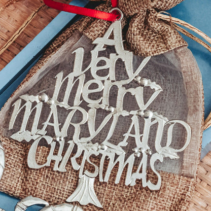 Maryland Gift - A Very Mery Maryland Christmas Ornament