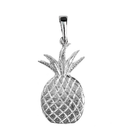 Silver Pewter Metal Pineapple Necklace Top Gift Ideas - House of Morgan Pewter