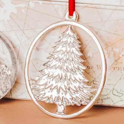 Vintage Pewter Ornaments - Old World Christmas Ornaments