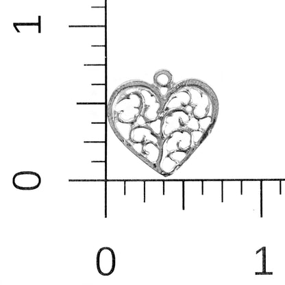 Heart Earrings - Heart Pewter Jewelry