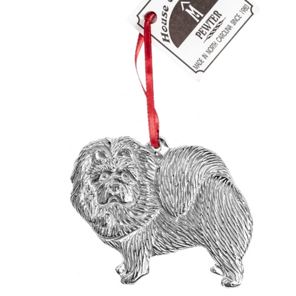 Silver Pewter Metal Chow Ornament Top Gift Ideas - House of Morgan Pewter