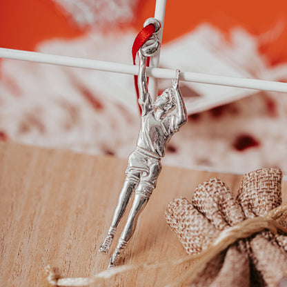 Silver Pewter Metal Basketball Ornament Top Gift Ideas - House of Morgan Pewterv