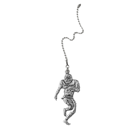 Silver Pewter Metal Football Player Ceiling Fan Pull Top Gift Ideas - House of Morgan Pewter