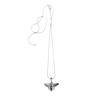Silver Pewter Metal Bee Necklace Top Gift Ideas - House of Morgan Pewter