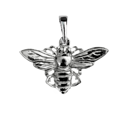 Silver Pewter Metal Bee Necklace Top Gift Ideas - House of Morgan Pewter