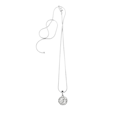 Silver Pewter Metal Cross in a Circle Necklace Top Gift Ideas - House of Morgan Pewter
